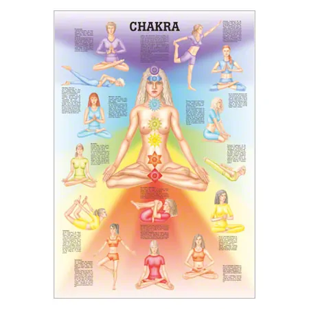 Wall chart - Chakra - , LxW 100x70 cm