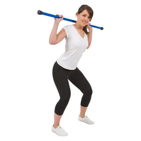 Weight bar fit bar, 2 kg,  2.8 cm x 120 cm, blue