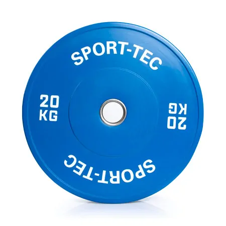 Weight plate Olympia Bumper Plate, 50 mm, 20 kg, blue