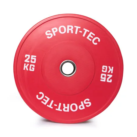 Weight plate Olympia Bumper Plate, 50 mm, 25 kg, red