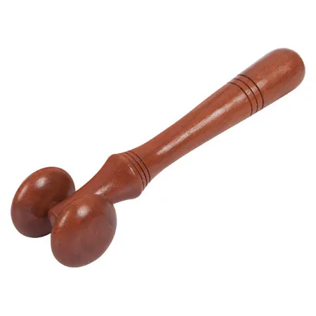Wellness massage roller made of wood