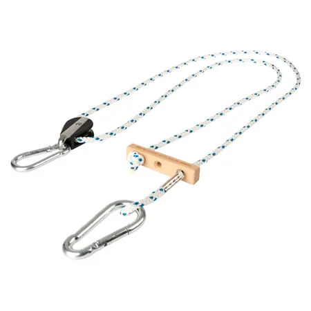 Wire rope with snap hook, 115-200 cm