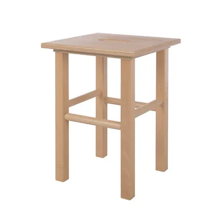 Wooden stool made of hardwood, LxW 35x35 cm