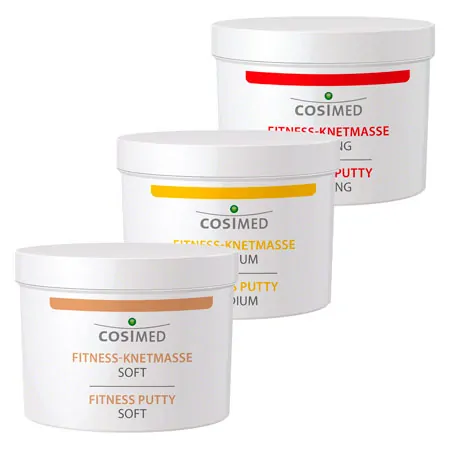 cosiMed fitness plasticine set 85 g, set of 3, 3 thicknesses