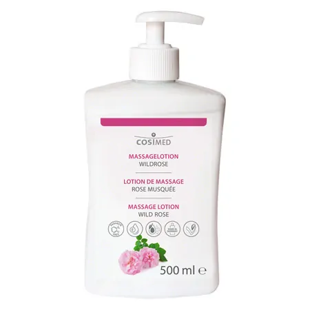 cosiMed massage lotion wild rose with pressure dispenser, 500 ml