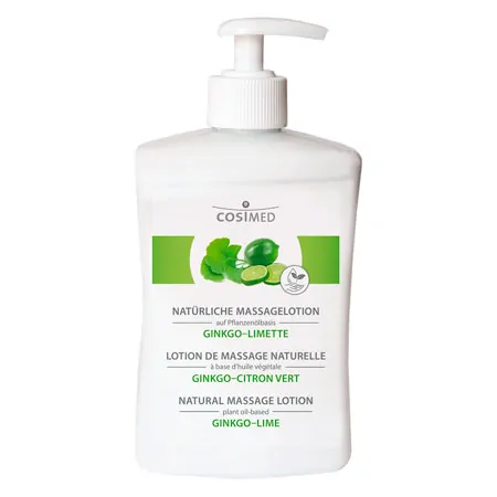 cosiMed natural massage lotion ginkgo-lemon with pressure dispenser, 500 ml