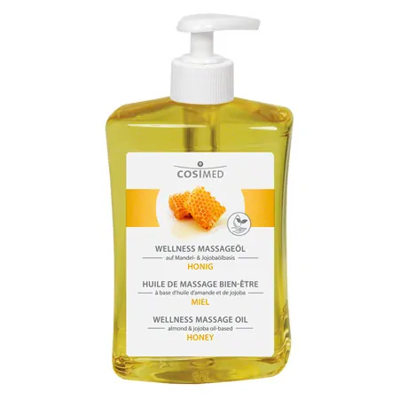 cosiMed wellness massage oil honey with pressure dispenser 500 ml
