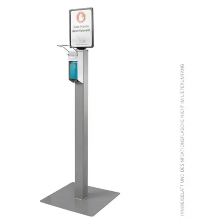 disinfectant stand incl. dispenser for 500 ml bottles