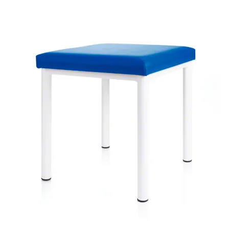 stool robusta with cushion, L x B 40 x 40 cm, frame color white
