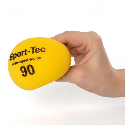 Foam ball uncoated,  9 cm, yellow