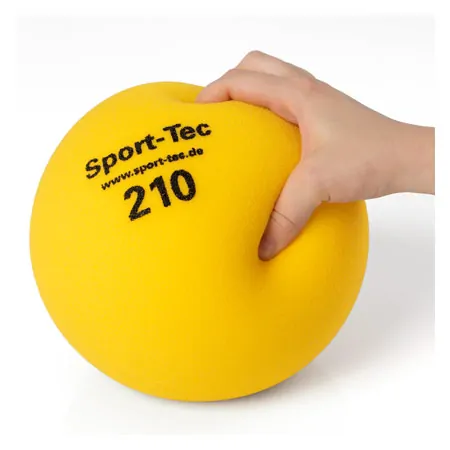 Foam ball uncoated,  21 cm, yellow