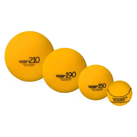 VOLLEY foam ball uncoated,  15 cm, yellow