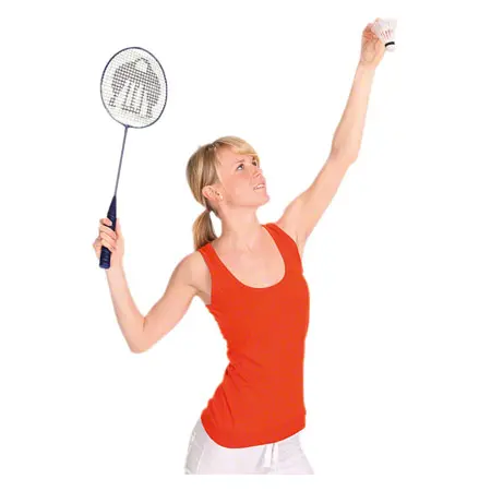 Badminton Set Standard, 2 rackets 66 cm + 6 shuttlecocks