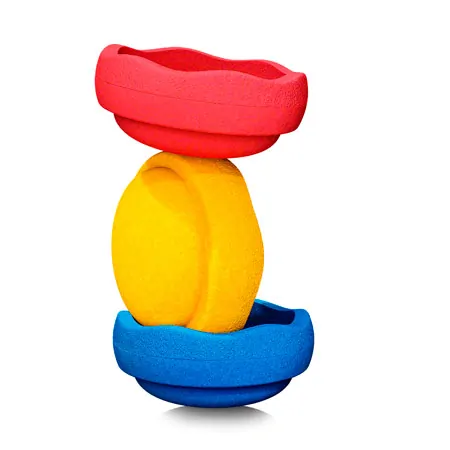 Stapelstein COLORS Set classic primary, 3 stacking stones 1x blue, 1x yellow, 1x red