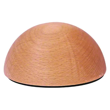Balancing hemisphere made of solid wood, naturalised, one piece