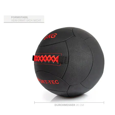 Sport-Tec Wall Ball Robusta, 35 cm, 6 kg, red
