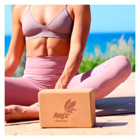 AIREX yoga block ECO made of cork, 22,5x15x7,4 cm