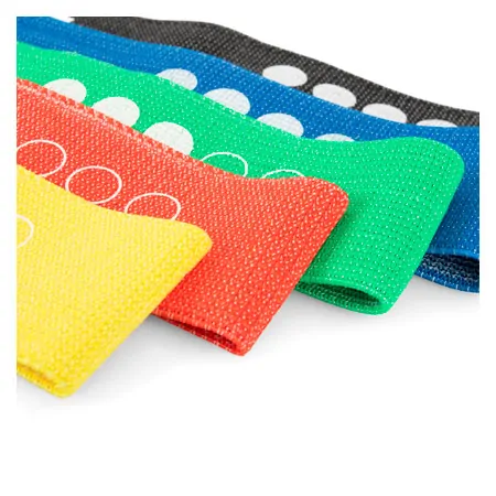 Sport-Tec Fitness textile loops, set of 5, 32x5,8 cm incl. storage bag