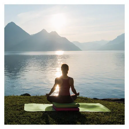 AIREX yoga mat CALYANA Advanced, LxWxH 185x65x0,5 cm, lime greenut brown