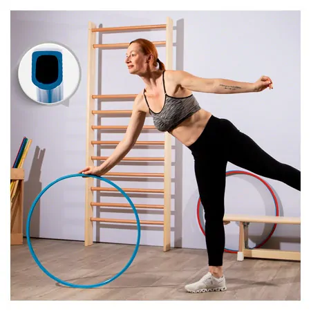 Gymnastic hoops made of plastic,  70 cm, 340 g