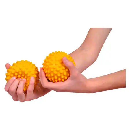 Sensy ball,  10 cm, yellow, 2 pieces
