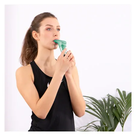 Powerbreathe Plus respiratory trainer Wellness, green
