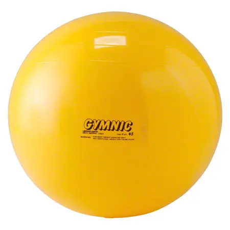 GYMNIC exercise ball,  45 cm, yellow