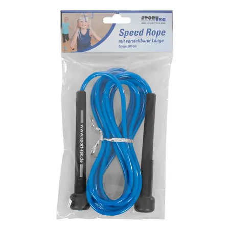 Skipping rope speed rope set, adjustable, 300 cm, 10 pieces, incl. storage bag