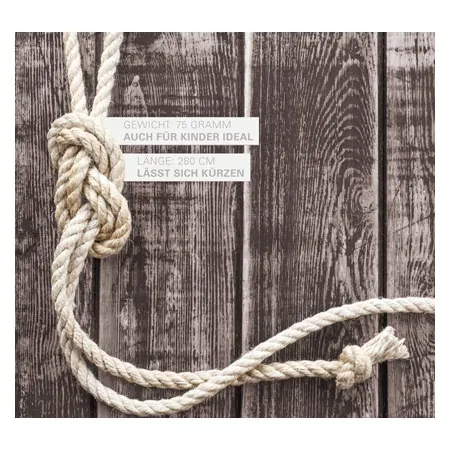 Skipping rope made of hemp, 280 cm