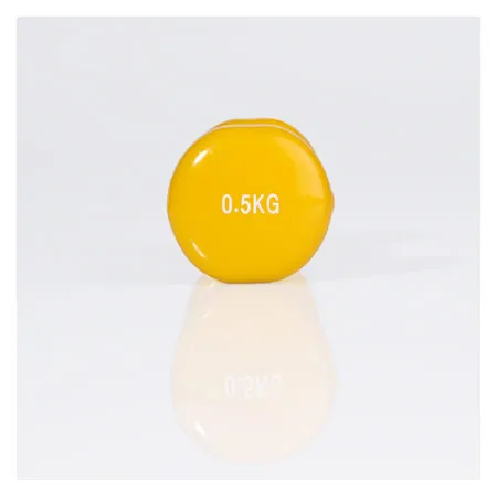 Hand-held dumbbell, 0.5 kg, yellow, one piece