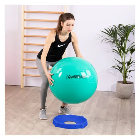 Ball holder for exercise balls