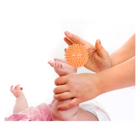 Spiky Massage Ball soft, Set of 5: 1x  6 cm,  7 cm,  8 cm,  9 cm,  10 cm