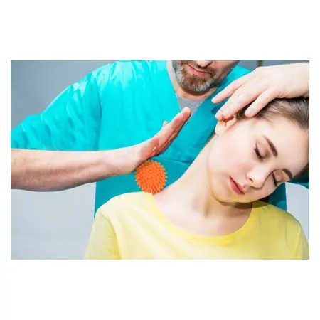 Spiky Massage Ball,  6 cm, orange, medium