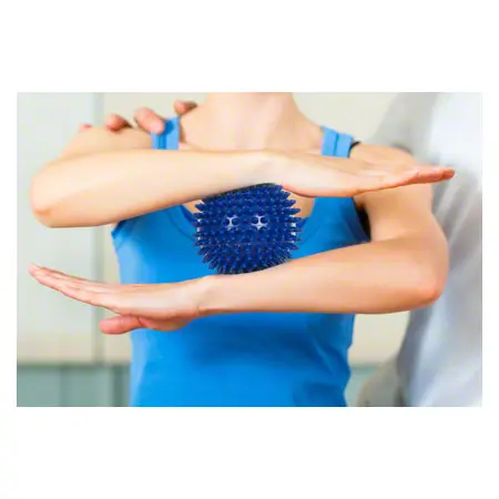 Spiky Massage Ball,  10 cm, blue, medium