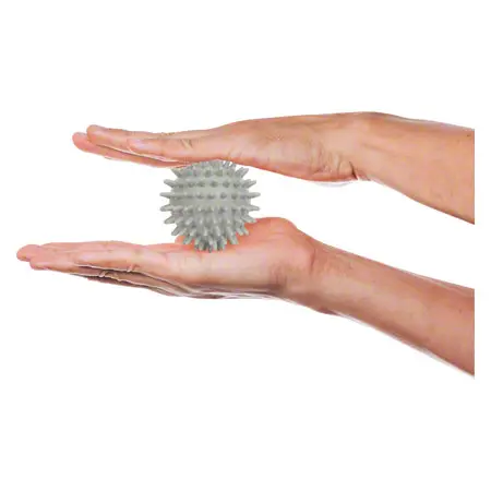Spiky Massage Ball,  7 cm, pale gray , hard