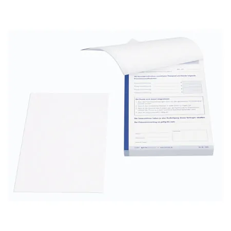 Copy of prevention contract, 1 block of 100 sets (200 sheets), DIN A5
