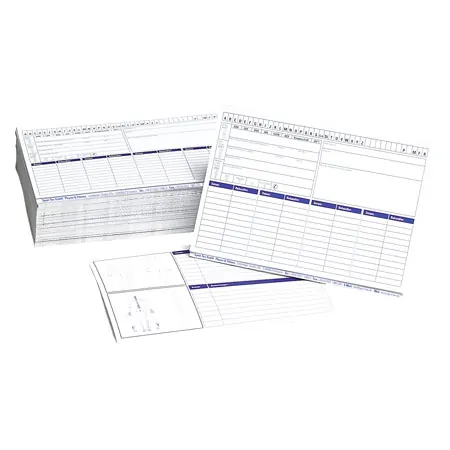 Card index set, 202-pcs., made of wood max. 900 cards (A5) incl. 200 flashcards & register,