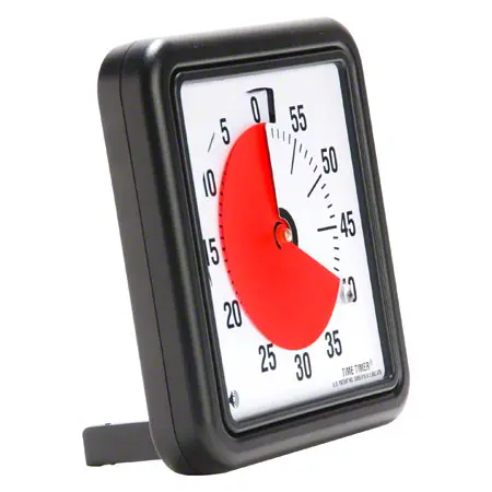 Time Timer Table Clock with acoustic signal, medium, 18x18 cm