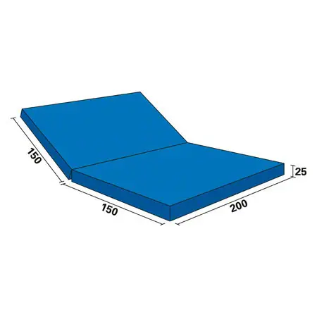 Soft floor mat RG 20, 300x200x25 cm, foldable