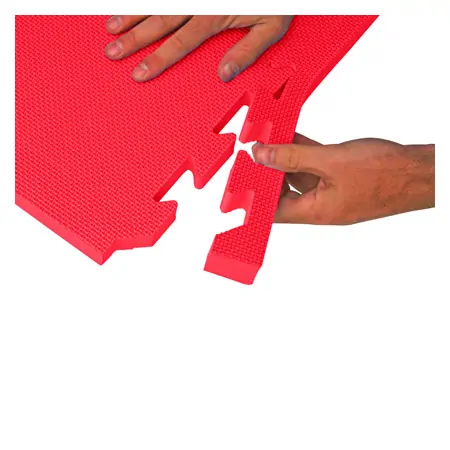 Vario-Top exercise mat, LxWxH 100x100x2.5 cm, red