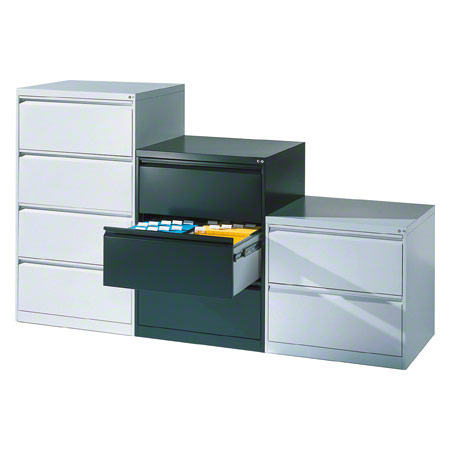Suspension filing cabinet with 3 drawers, LxWxH 104,5x78,7x59 cm, with two lanes