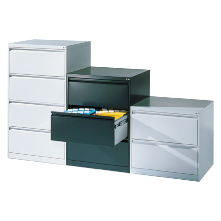 Suspension filing cabinet with 4 drawers, LxWxH 135,7x78,7x59 cm, with two lanes