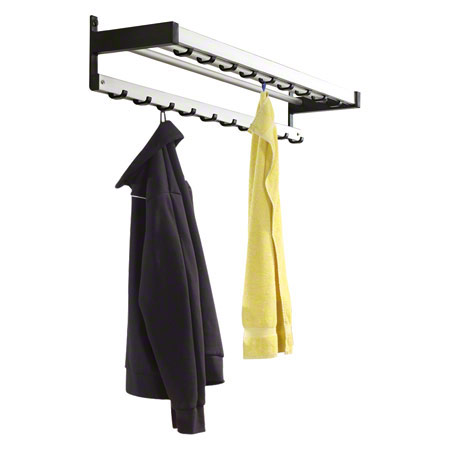 Wall mounted coat rack with 19 hooks