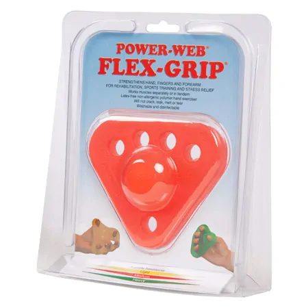 Power-Web Flex-Grip Hand exerciser, medium, red