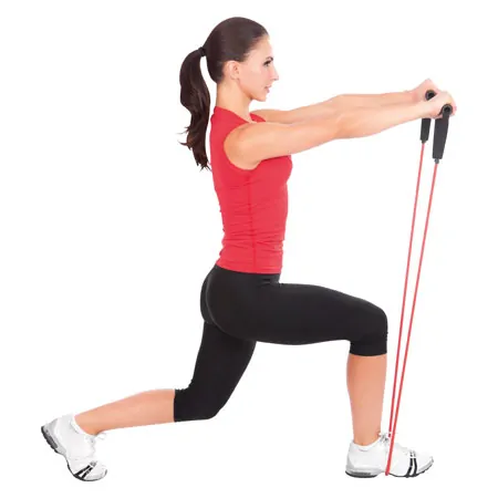 Fitness tube, thick, red, set of 10