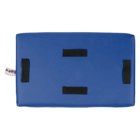 Lumbar pad with synthetic leather cover hard, LxBxH 33x21x6 cm