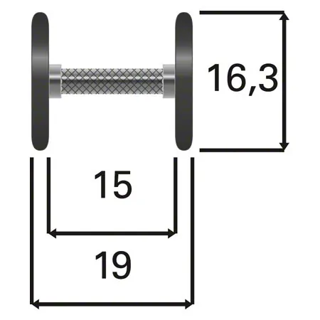 Dumbbells made of rubber, 5 kg, one piece