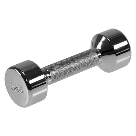 Chrome dumbbell rack with 10 pairs of dumbbells, 1-10 kg, LxWxH 45x40x121 cm