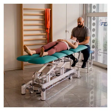 Ferrox therapy table Chagall 6 Neo with wheel lifting system and all-round switch
