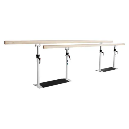 Parallel bars standard, bar length 3 m, bar made of wood